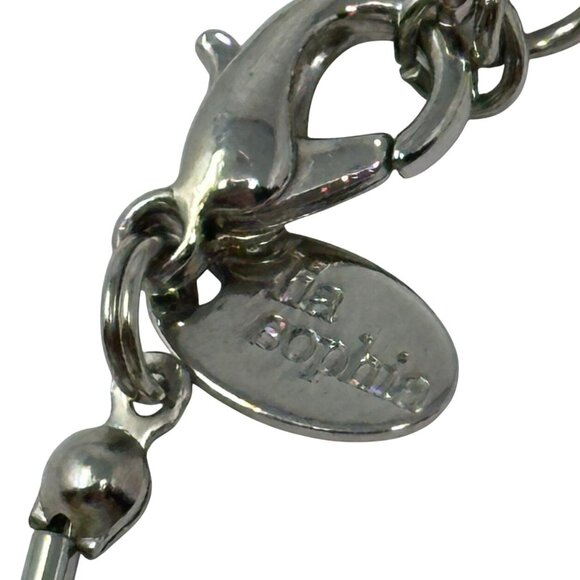 Lia Sophia Pixie Dust Necklace Lavender Iridescent Beaded Signed 16 Inch - Picture 5 of 7